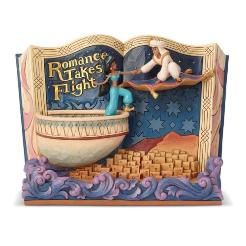 Jim Shore Disney Traditions - Aladdin - Romance Takes Flight Storybook