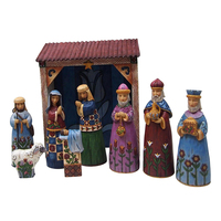 PRE PRODUCTION SAMPLE - Folklore by Jim Shore - Folklore Nativity 9pc Set
