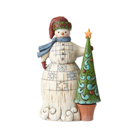 PRE PRODUCTION SAMPLE - Folklore by Jim Shore - Snowman with Tree