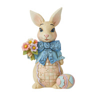 Jim Shore Heartwood Creek Easter - Mini Easter Bunny With Big Bow