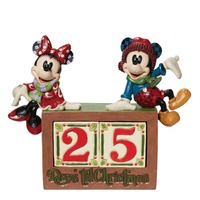 Jim Shore Disney Traditions - Mickey & Minnie Christmas Countdown Figurine