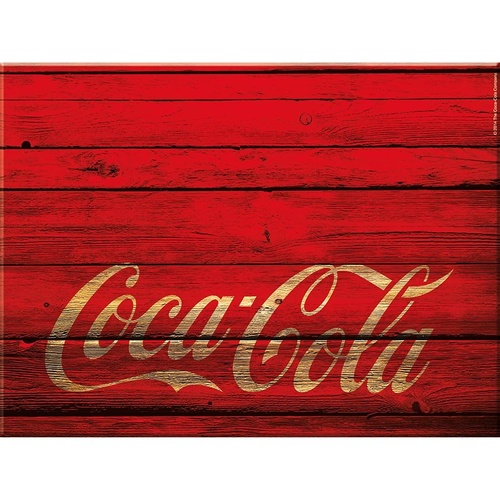 Coca Cola Glass Board - Wood design