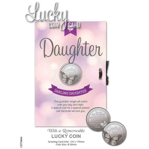Lucky Coin Card - Daughter