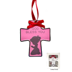 Cross Ornament - Praying Girl