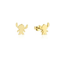 Disney Couture Kingdom - Lilo & Stitch - Silhouette Stud Earrings Yellow Gold