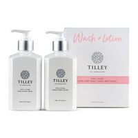 Tilley Body Wash & Body Lotion Gift Set - Pink Lychee