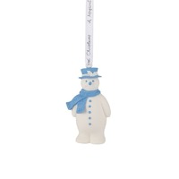 Wedgwood Snowman Blue Hanging Ornament