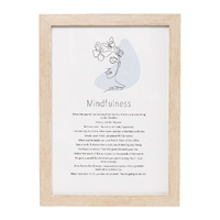 Splosh Gift Of Words plaque - Mindfulness