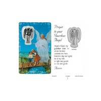 Guardian Angel Souvenir Card and Charm