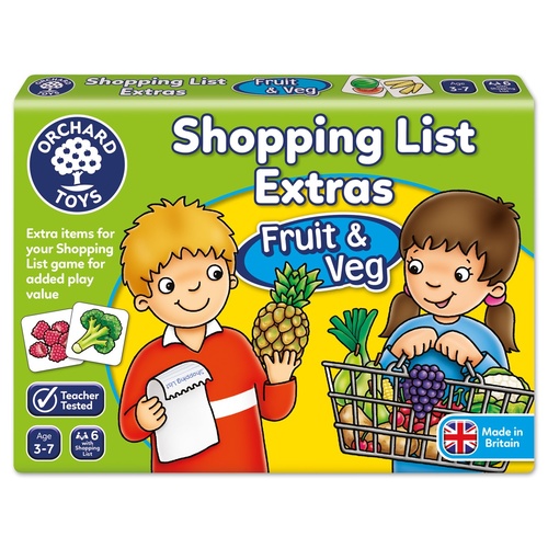 Orchard Toys Game - Shopping List Extras Fruit & Veg