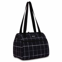 Packit Freezable Hampton Lunch Bag - Black Grid