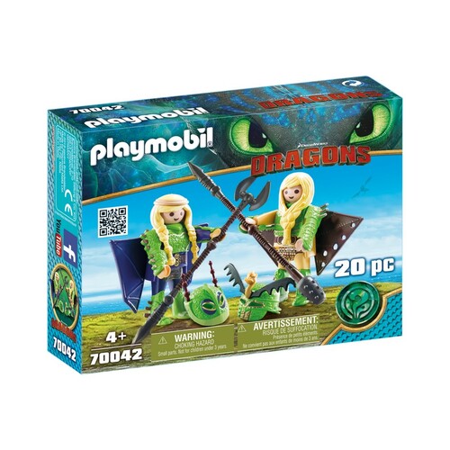 Playmobil How To Train Your Dragon 3 - Ruffnut and Tuffnut with Flight Suit