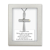 Pendant Prayer Cross Necklace - Cord