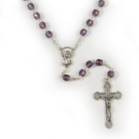 Rosary Beads Crystal Ab 7mm - Amethist