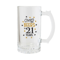 Splosh Sip Celebration Beer Glass - 21st