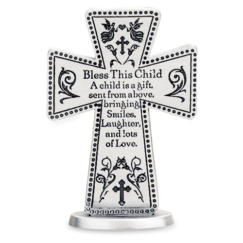 Bless This Child Small Standing Cross