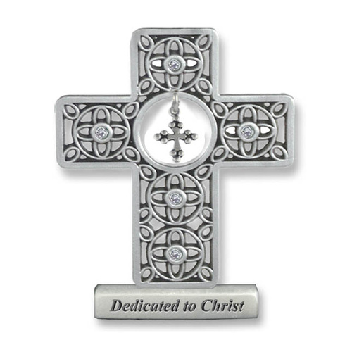 Dedicated to Christ Metal Cross