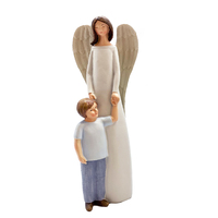 Guardian Angel With Boy Statue