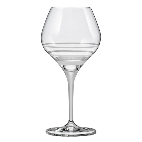 Bohemia Crystal Circle Matte Wine Glass 350ml Set of 2