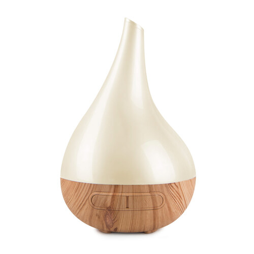Aroma Bloom Diffuser by Lively Living - Wood Look & Cream Pearl