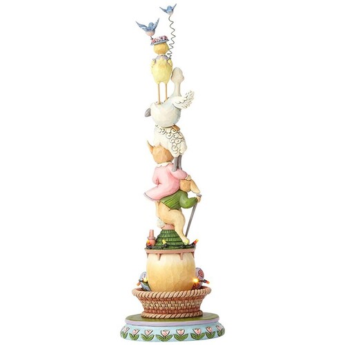 Jim Shore Heartwood Creek Lighted Stacked Easter Figurine 4060312