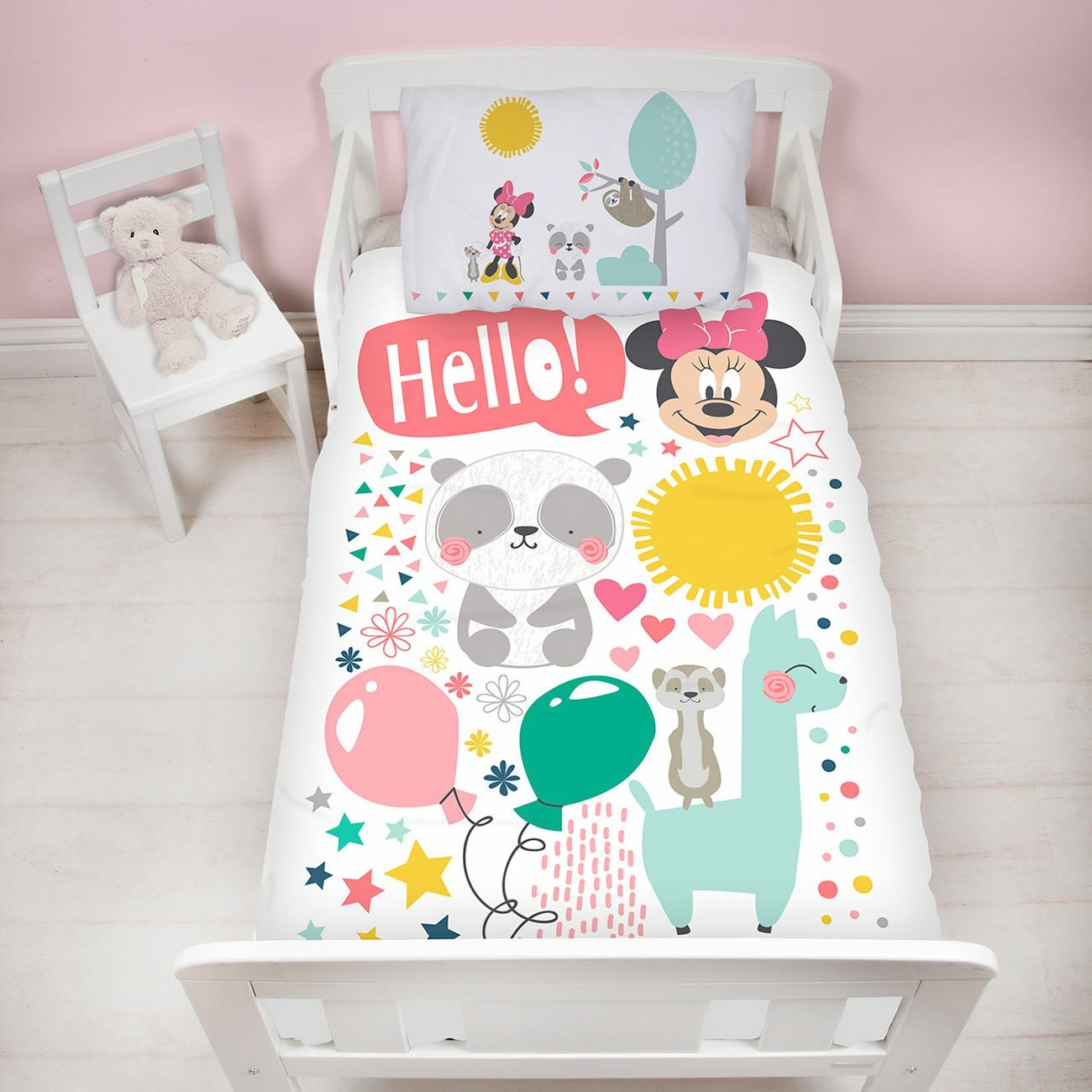 Disney Minnie Mouse Quilt Cover Set Cot Minnie Mouse Friends