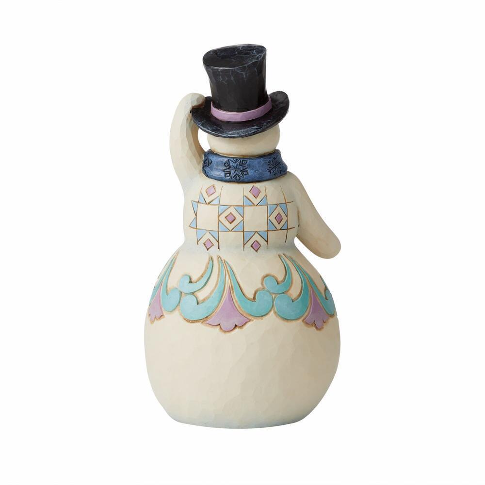Jim Shore Heartwood Creek Snowman with Top Hat Christmas Figurine 6008121 
