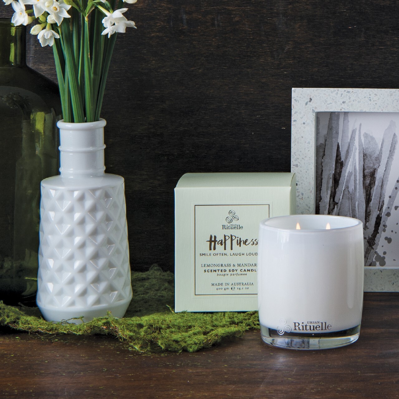 Urban Rituelle Scented Offerings Soy Candle 400G Happiness