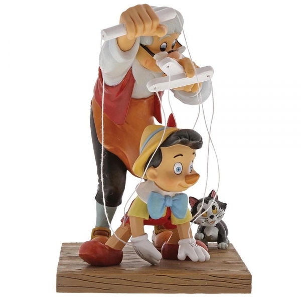 Disney Enchanting Pinocchio Little Wooden Head Figurine Ornament 16cm A29296 New