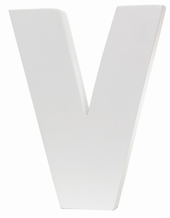 Splosh Large Decorative Letter V