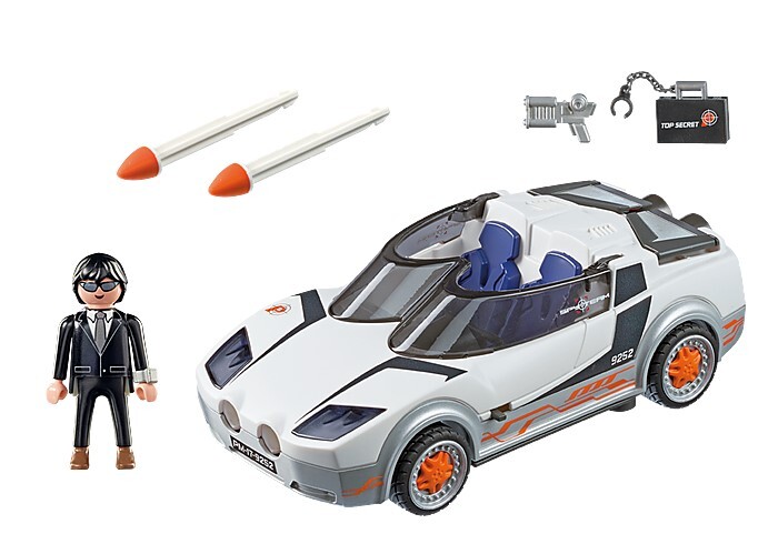 Playmobil Agent P. with Racer Playmobil Top Agents