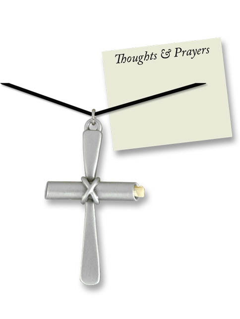 Pendant Prayer Cross Necklace Cord