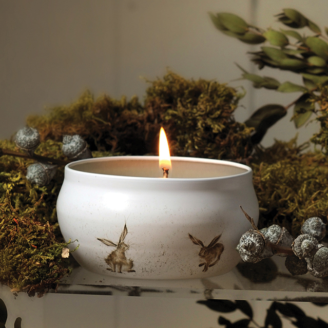Royal Worcester Wrendale Boutique Candle in a Tin Good Hare Day