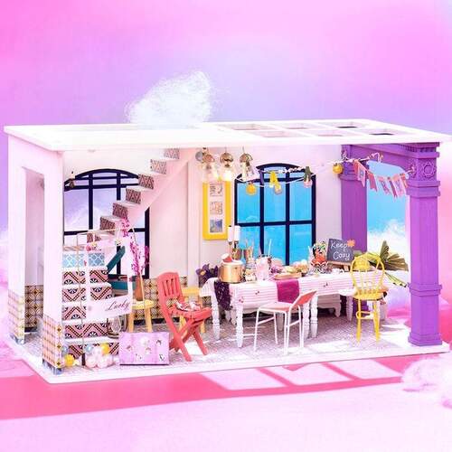 Robotime Rolife DIY Miniature Wooden Dollhouse Craft Mother's Day