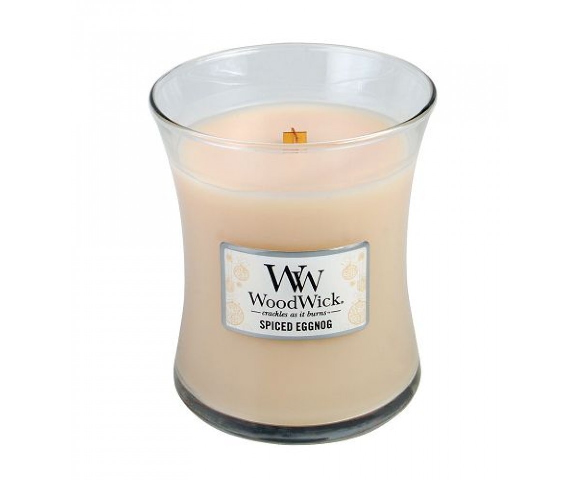 WoodWick Christmas Collection Medium Candle Spiced Eggnog