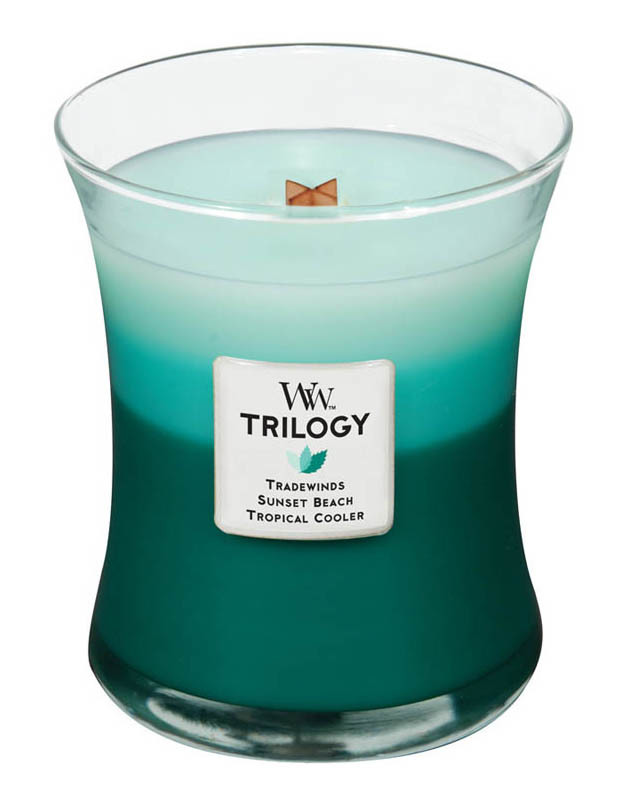 Woodwick Medium Candle Trilogy Ocean Escape
