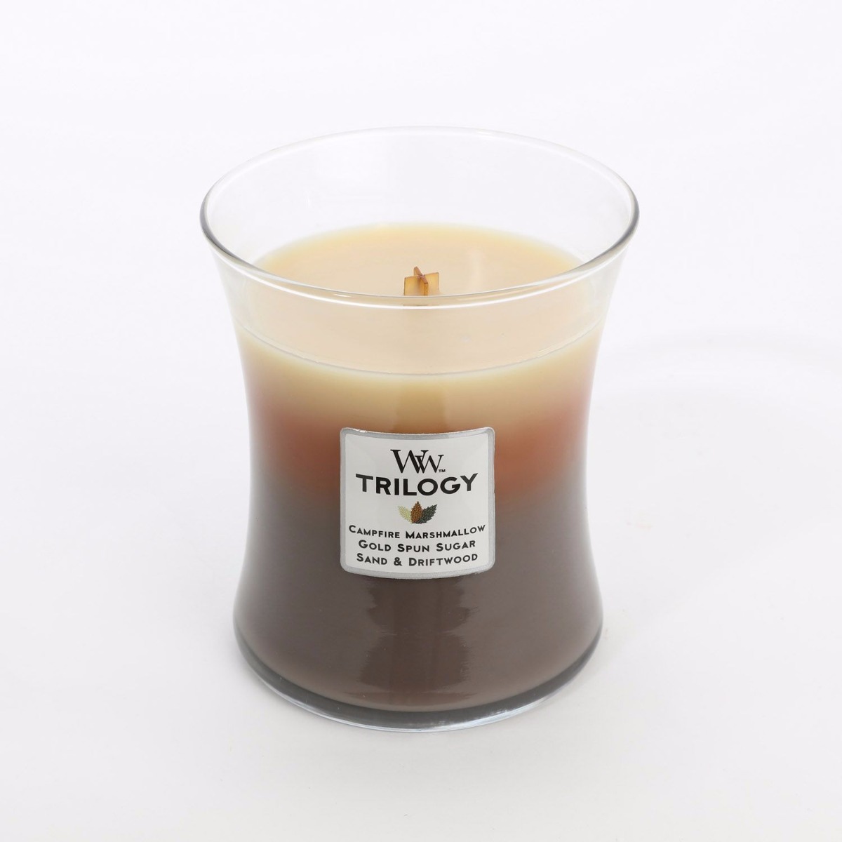 Woodwick Medium Trilogy Candle Sunset Bonfire