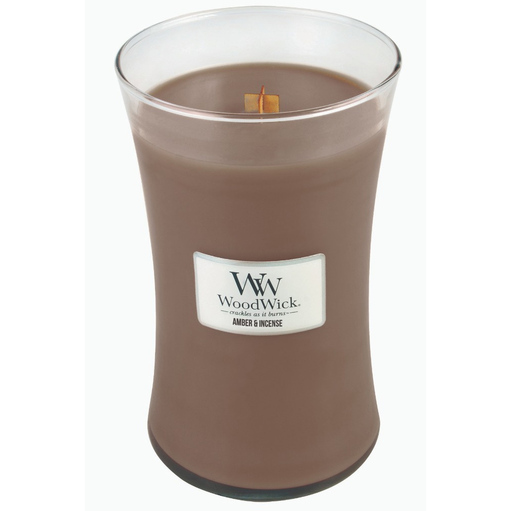 Amber & Incense Large Candle by Woodwick (Same Day Dispatch)