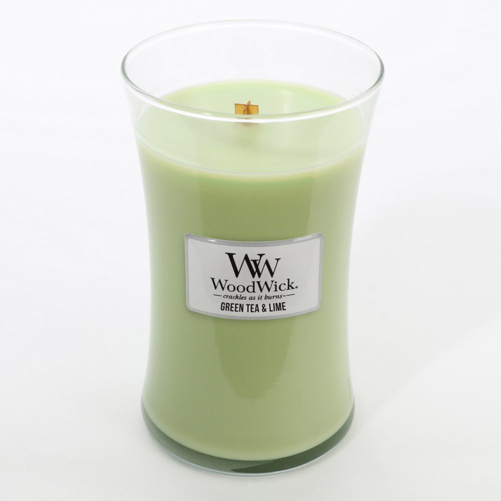 WoodWick Large Candle Green Tea & Lime WW93061 eBay