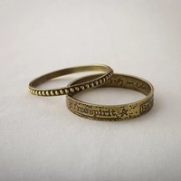 Demdaco Kelly Rae Roberts Jewelry Gold Message Bangles