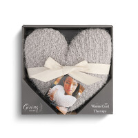 Demdaco Warm Giving Heart Pillow - Grey