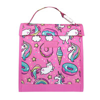 Sachi Insulated Kids Lunch Pouch - Unicorns