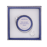 Equilibrium Heart Sentiment Bracelet - Mum Love You To The Moon And Back