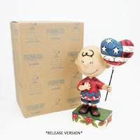 PRE PRODUCTION SAMPLE - DIFFERENT TO RELEASE - Peanuts By Jim Shore - Charlie Brown Allegiance