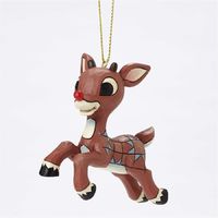 Rudolph Traditions by Jim Shore - Flying Rudolph Hanging Ornament
