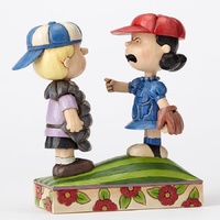 Peanuts By Jim Shore - Baseball Schroeder and Lucy - Mound of Trouble