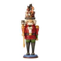 Pre Production Sample - Jim Shore Heartwood Creek - Nutcracker Toy Soldier with Woodland Animals Scene