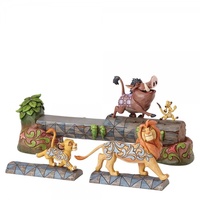 Jim Shore Disney Traditions - The Lion King Simba Timon & Pumbaa - Carefree Camaraderie
