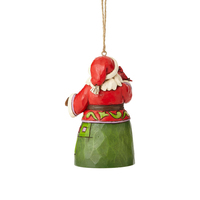 Heartwood Creek Classic - Mini Santa with Cardinal Hanging Ornament