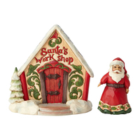 PRE PRODUCTION SAMPLE - Heartwood Creek Classic - Santa and Toy Shop Mini Set